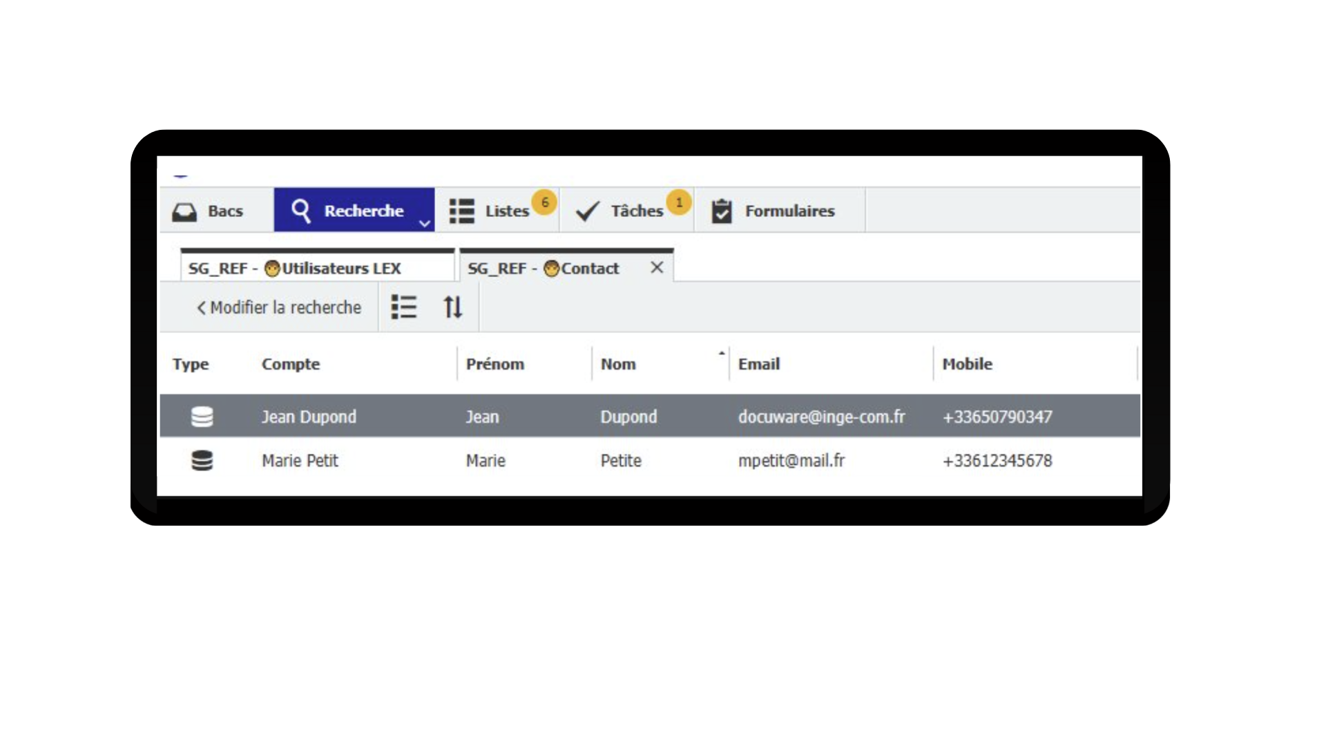 Gestion de la liste des Agents et Contacts de signature _ (1)